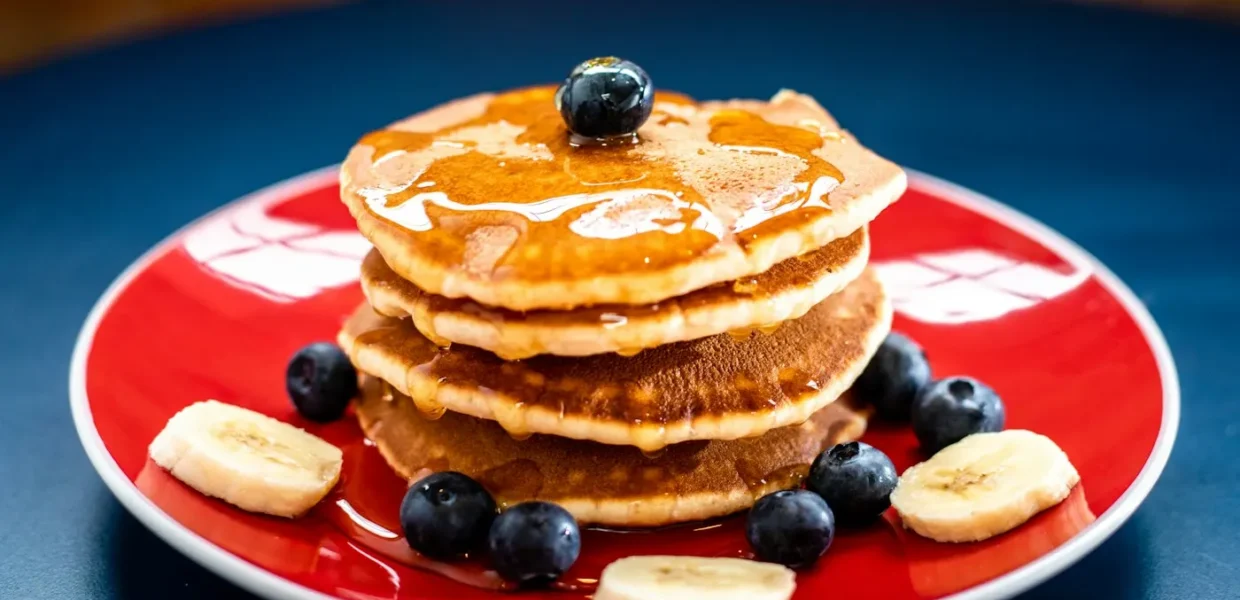 Illustrative food photograph for Fluffy buttermilk pancakes