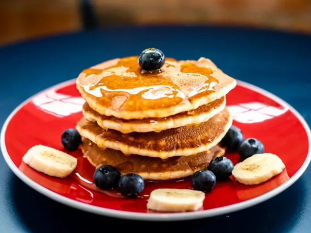 Illustrative food photograph for Fluffy buttermilk pancakes