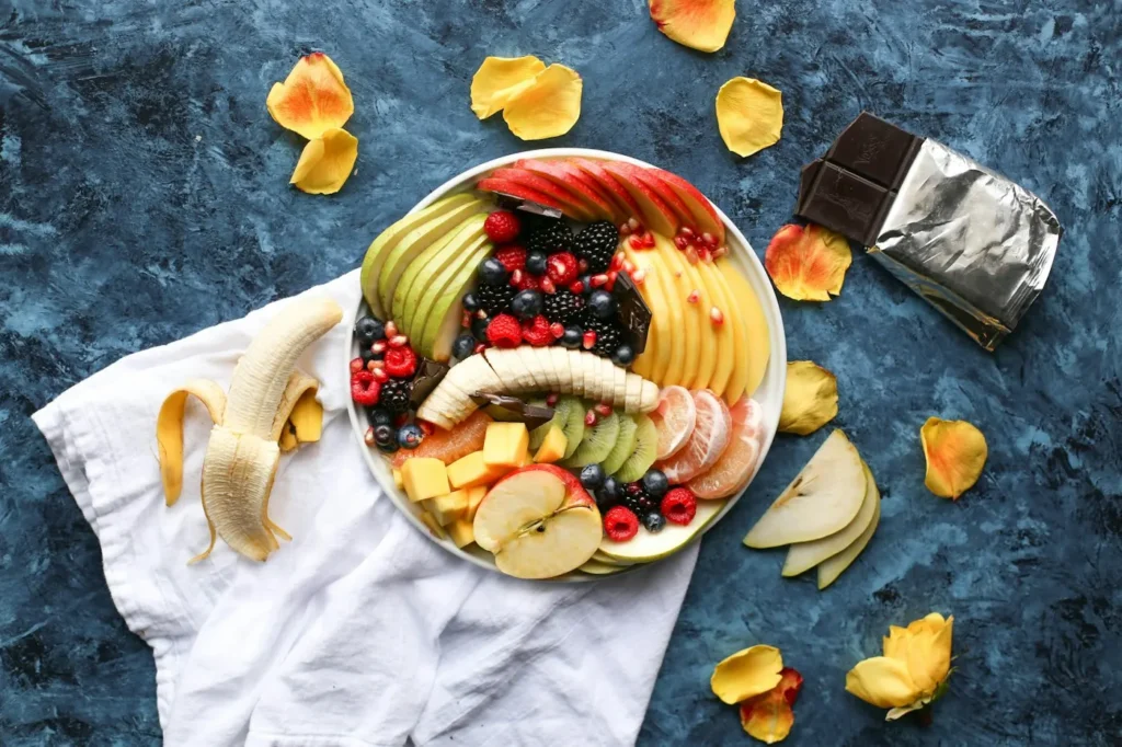 Illustrative food photograph for A bowl of seasonal fruit