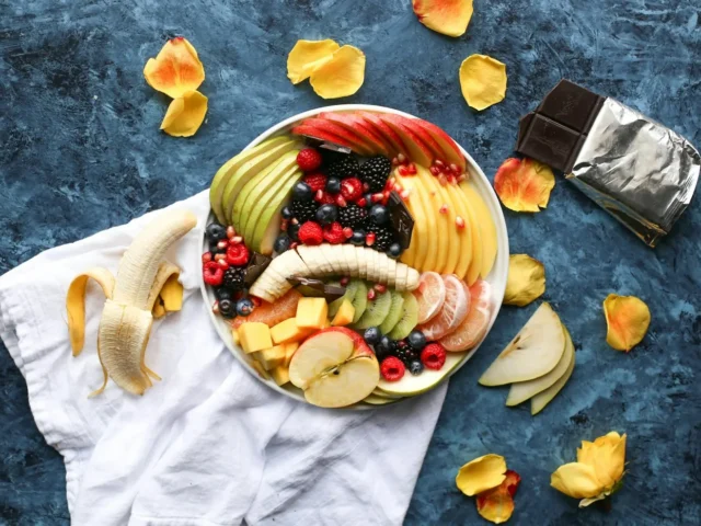 Illustrative food photograph for A bowl of seasonal fruit